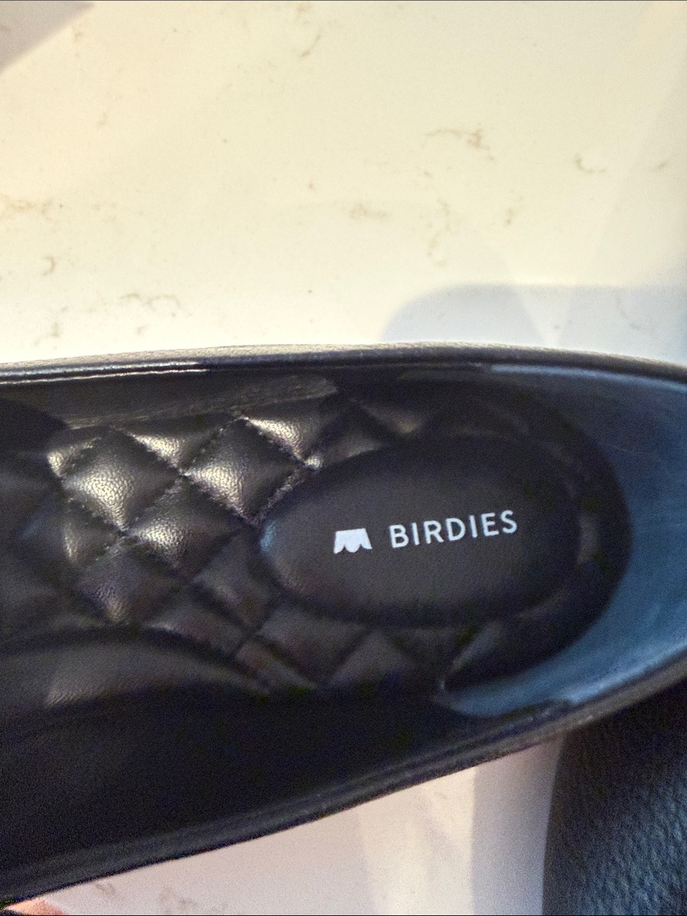 Birdies NWOT Starling Black Pebbled Leather Slip-On Loafers - Picture 3 of 3